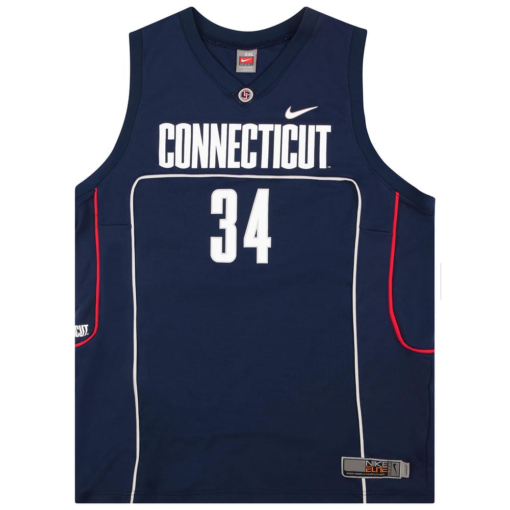 2007-09 Uconn Huskies Thabeet #34 Nike Jersey (Away) XXL
