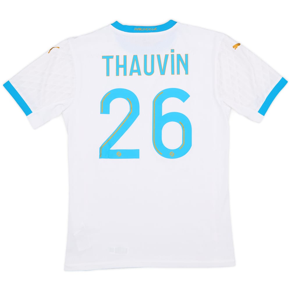 2020-21 Olympique Marseille Authentic Home Shirt Thauvin #26 - 9/10 - (S)