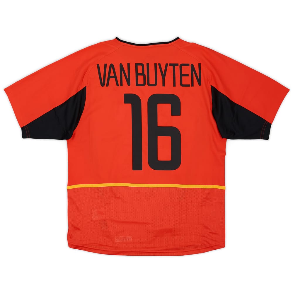2002-04 Belgium Home Shirt Van Buyten #16 - 8/10 - (M)