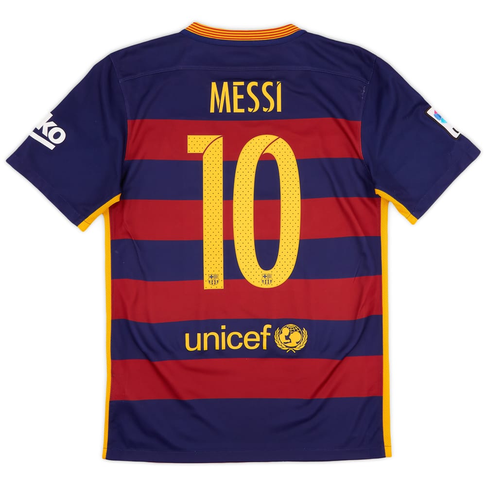 2015-16 Barcelona Home Shirt Messi #10 - 6/10 - (S)