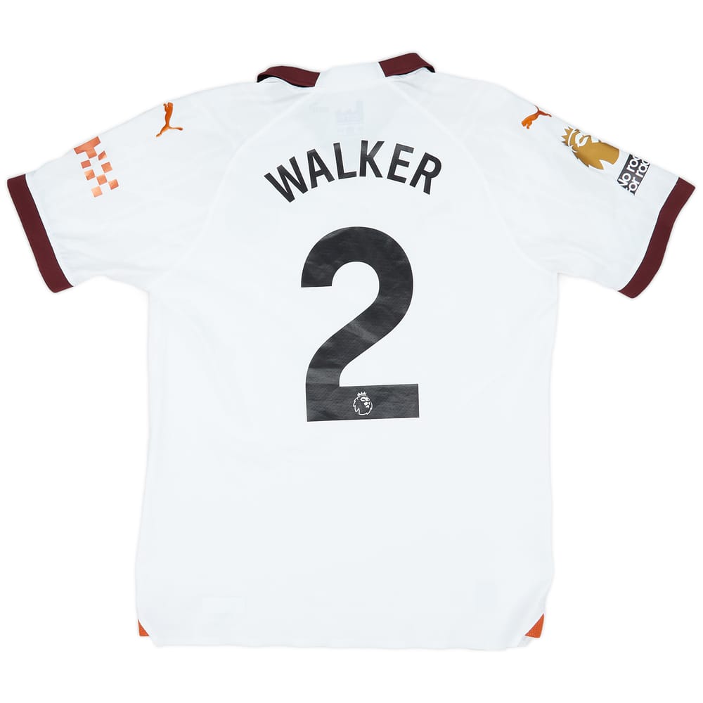 2023-24 Manchester City Match Issue Away Shirt Walker #2