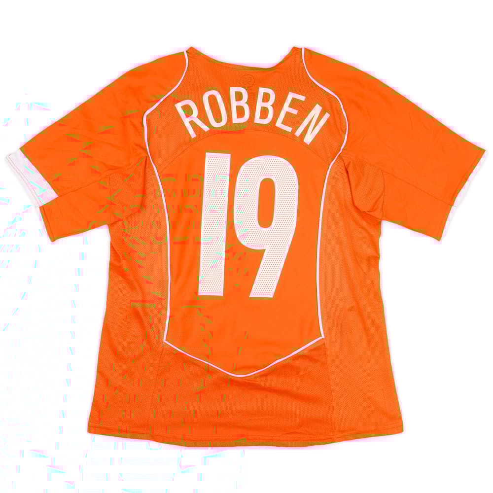 2004-06 Netherlands Home Shirt Robben #19 - 8/10 - (M)