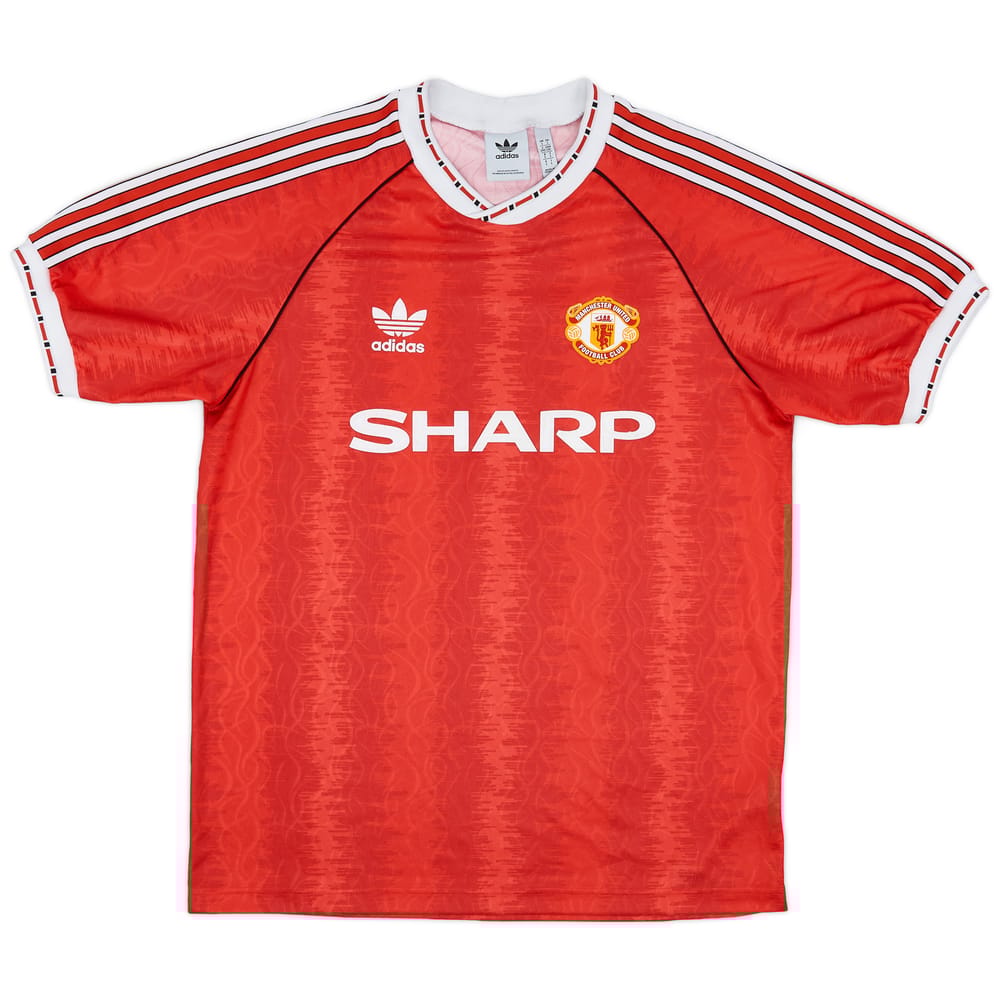 2022 Manchester United '1990 adidas Originals Reissue' Home Shirt - 8/10 - (L)