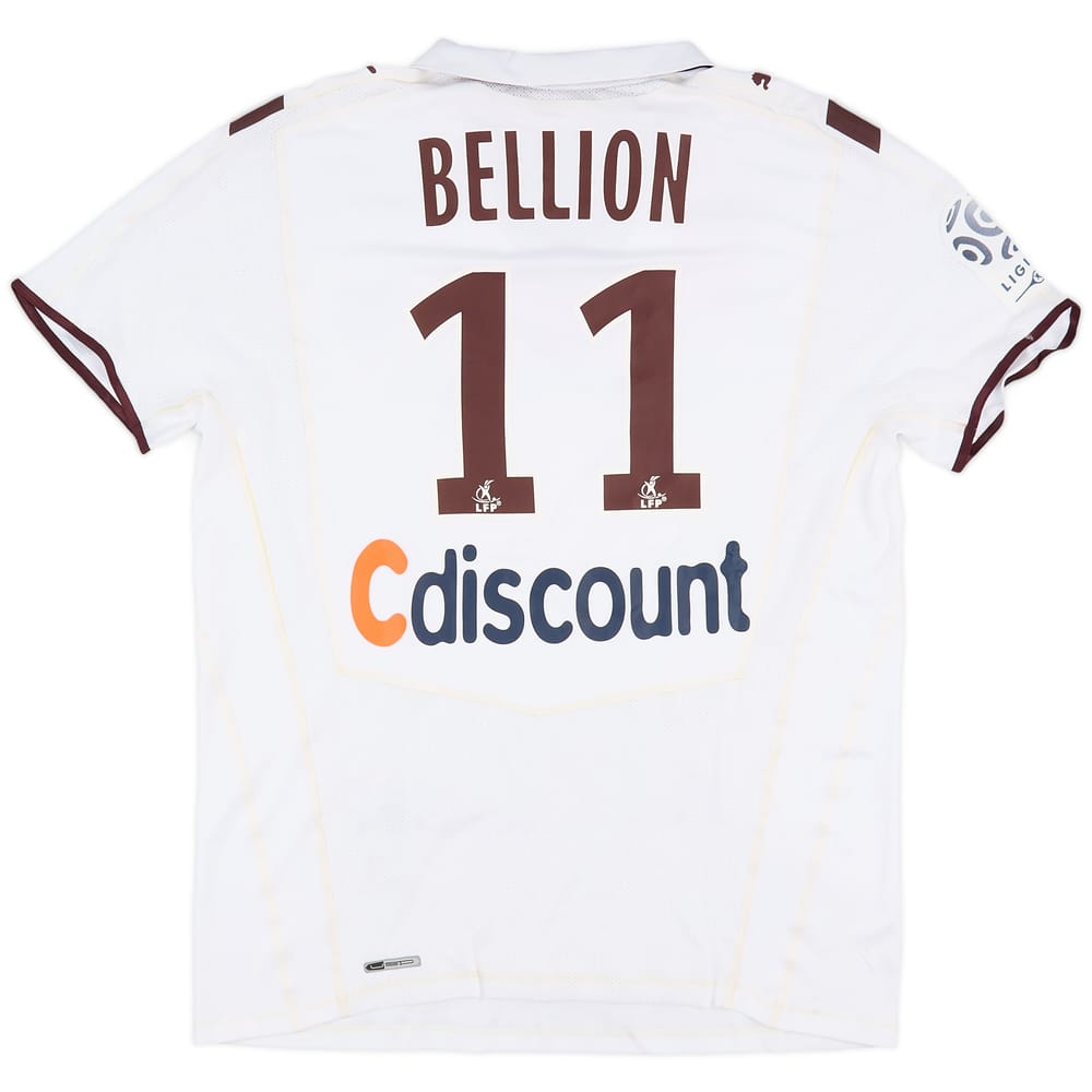 2008-09 Bordeaux Match Worn Away Shirt Bellion #11