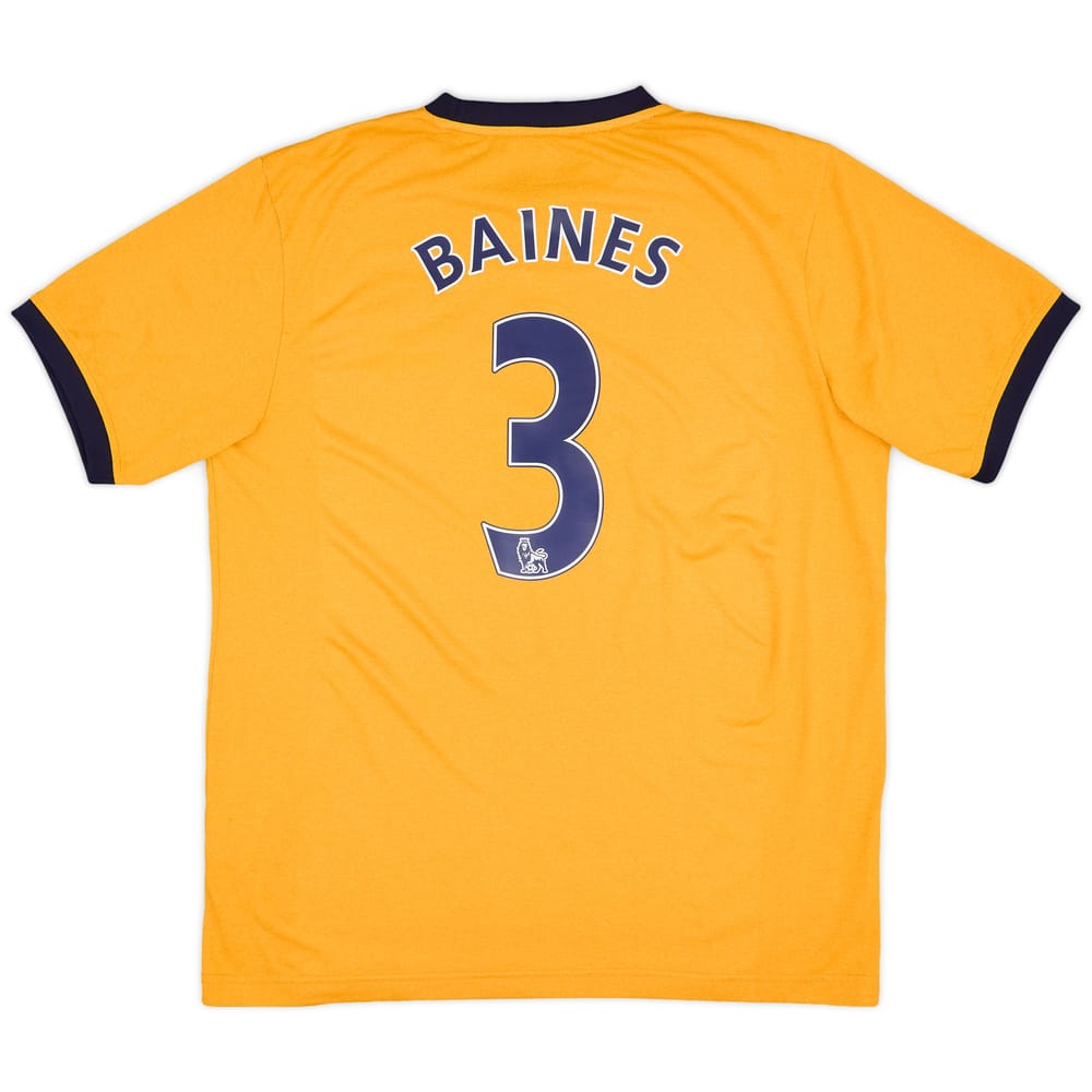 2011-12 Everton Away Shirt Baines #3 - 9/10 - (L)