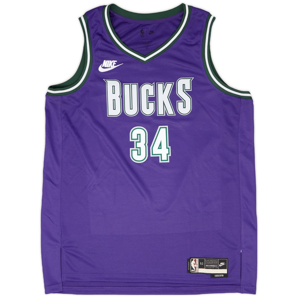 2022-23 Milwaukee Bucks Antetokounmpo #34 Nike Swingman Classic Jersey - 7/10 - (XL)