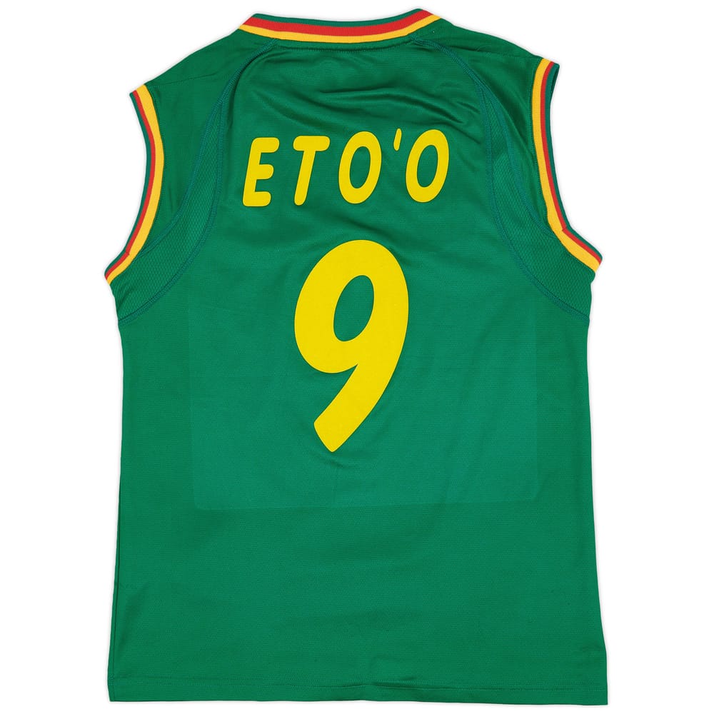 2002 Cameroon Home Vest Shirt Eto'o #9 - 6/10 - (M)