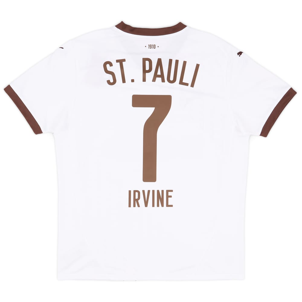 2024-25 St Pauli Away Shirt Irvine #7