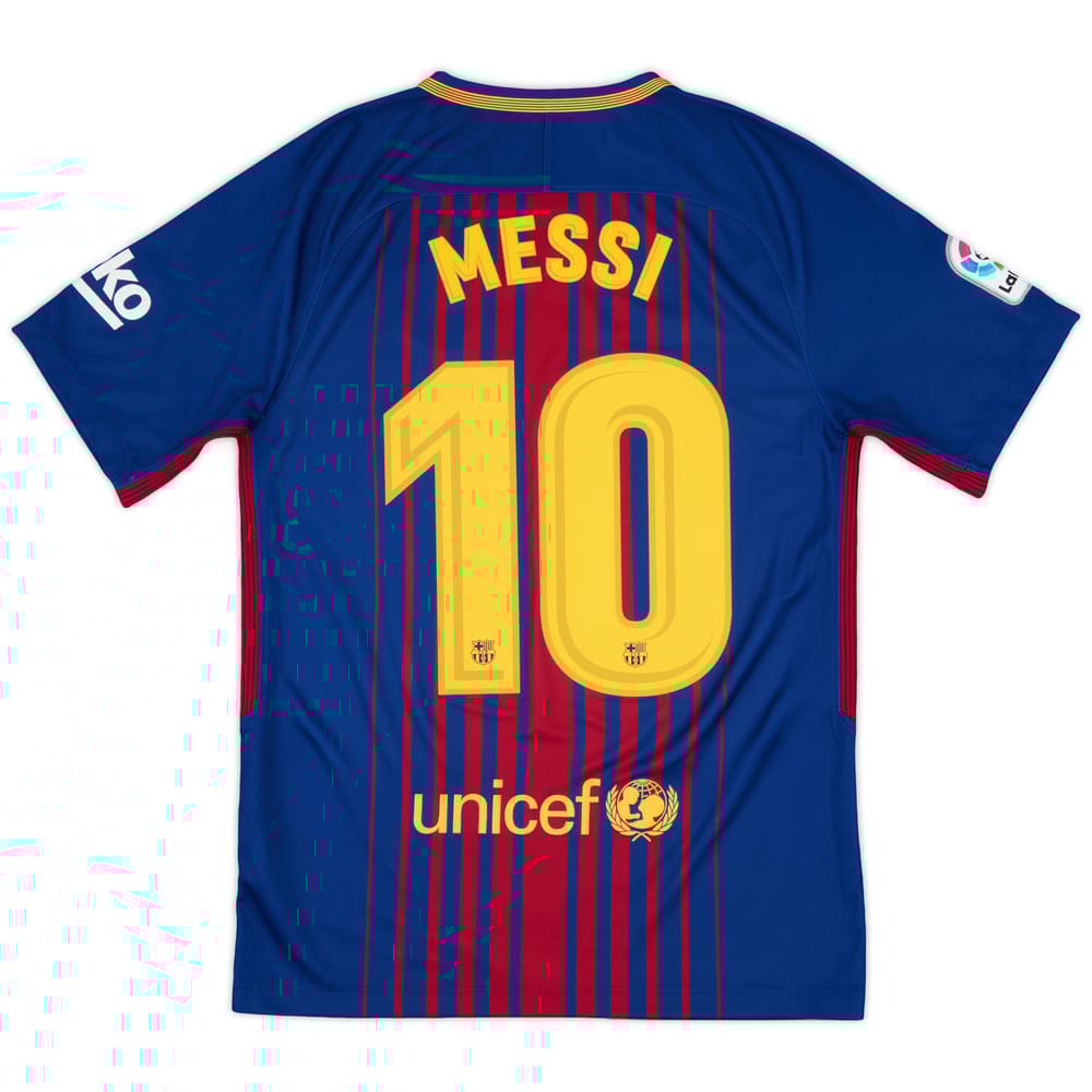 2017-18 Barcelona Home Shirt Messi #10 - 8/10 - (S)