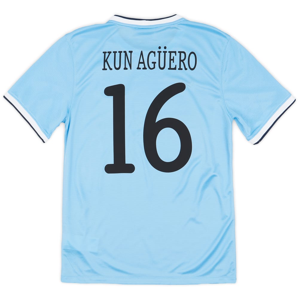 2013-14 Manchester City Home Shirt Kun Aguero #16 - 8/10 - (S)