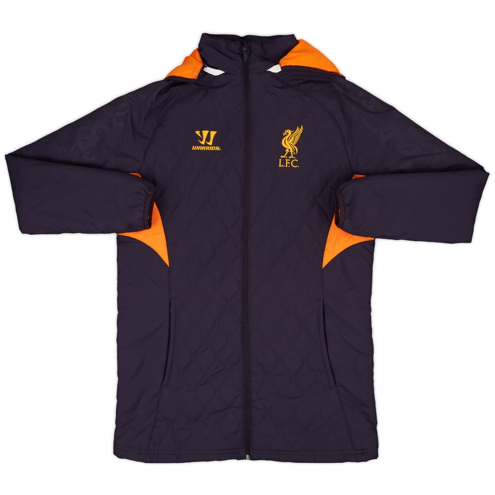 2012-13 Liverpool Warrior Hooded Padded Bench Coat - 9/10 - (S)