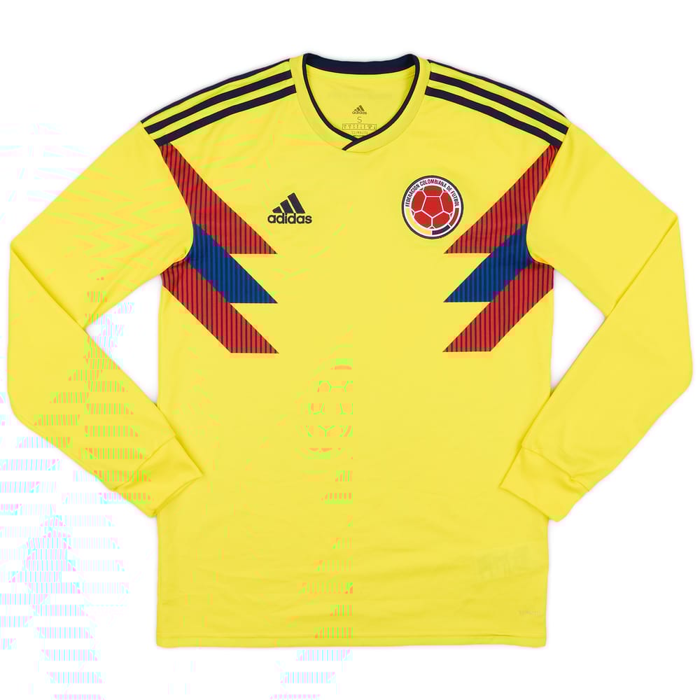 2018-19 Colombia Home L/S Shirt - 8/10 - (S)