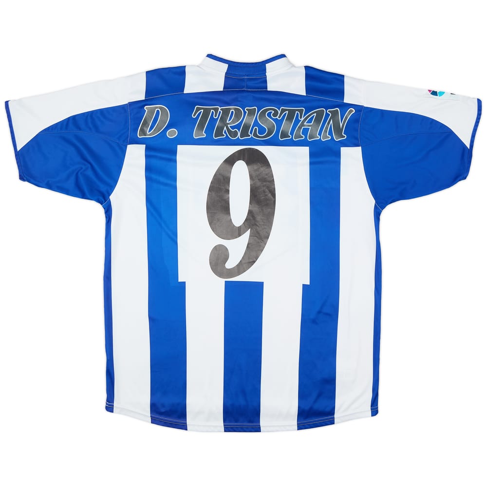 2003-04 Deportivo Home Shirt D. Tristan #9 - 8/10 - (L)