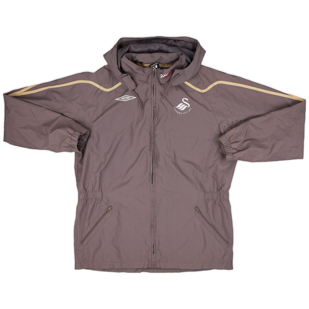 2008-09 Swansea City Umbro Hooded Rain Jacket - 4/10 - (L)