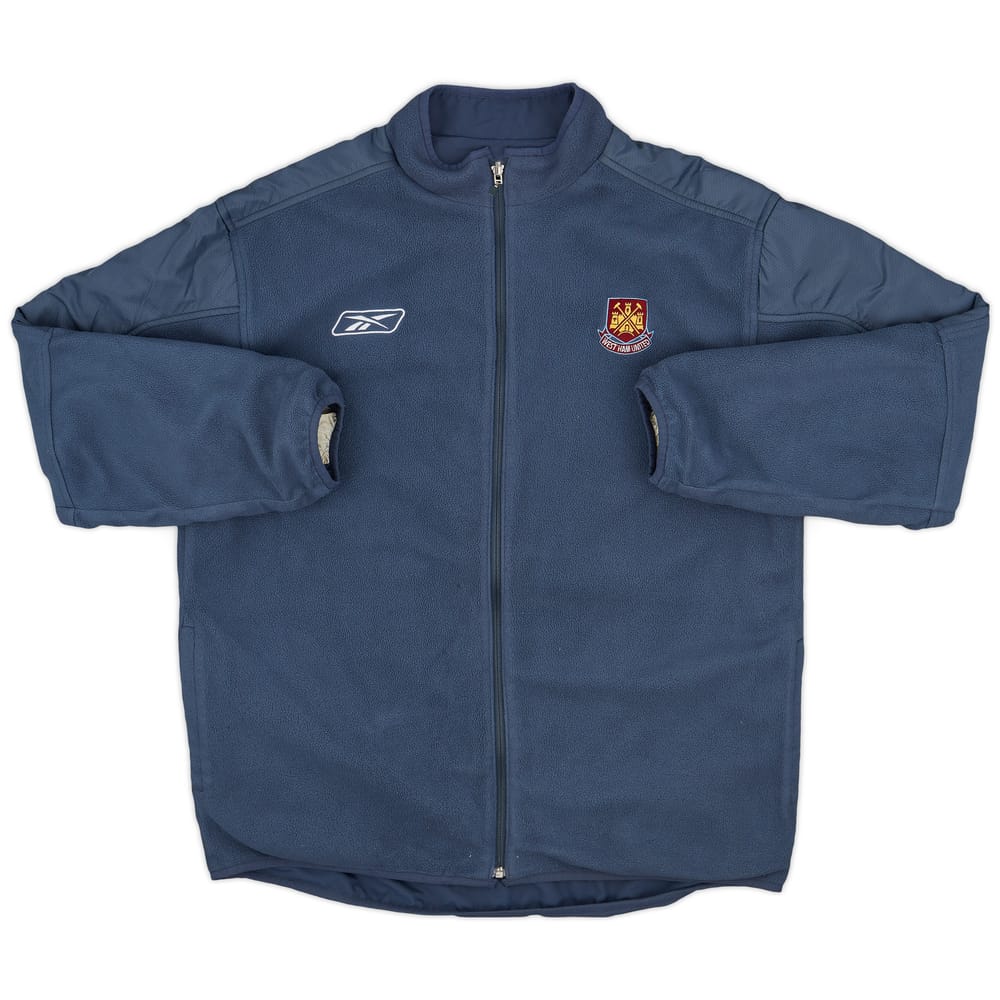 2005-07 West Ham Reebok Reversible Fleece Jacket - 7/10 - (XXL)