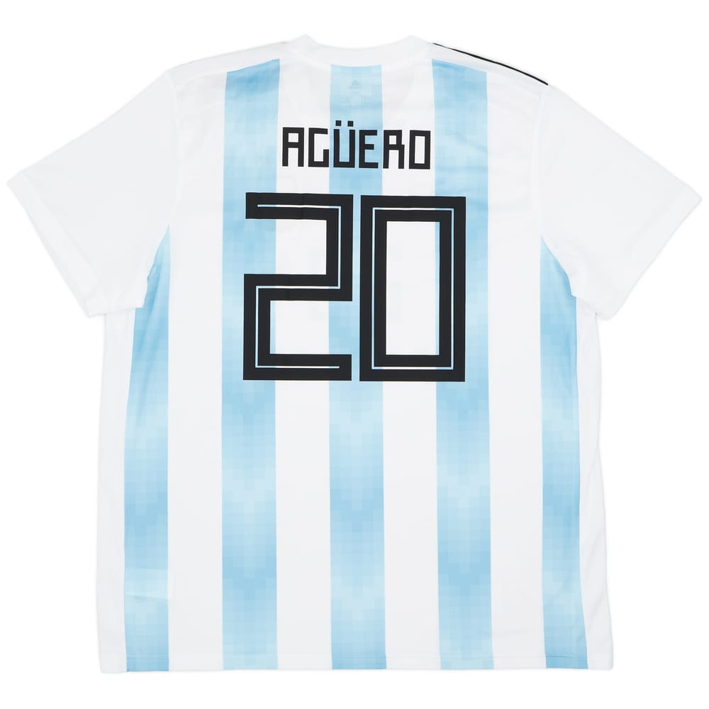 2018-19 Argentina Home Shirt Aguero #20 (XXL)