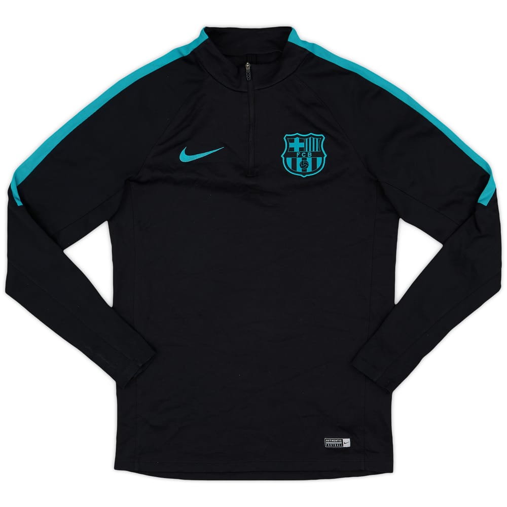 2016-17 Barcelona Nike 1/4 Zip Training Top - 8/10 - (S)