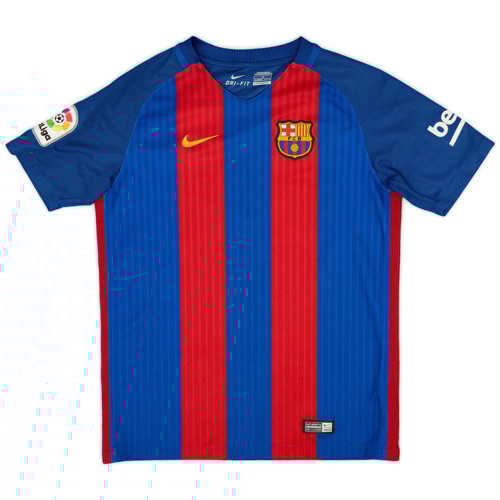 2016-17 Barcelona Home Shirt - 9/10 - (L.Boys)