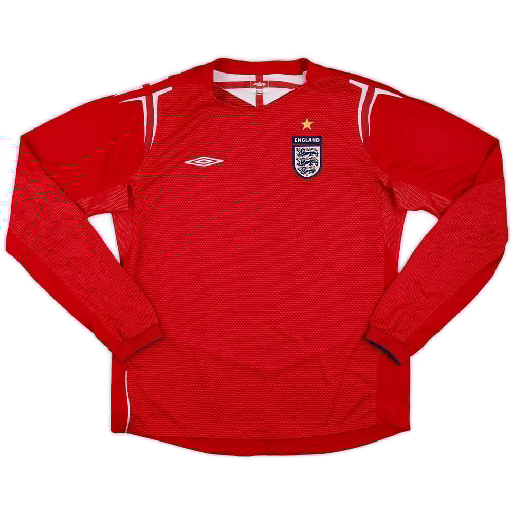 2004-06 England Away L/S Shirt - 8/10 - (Women's M)