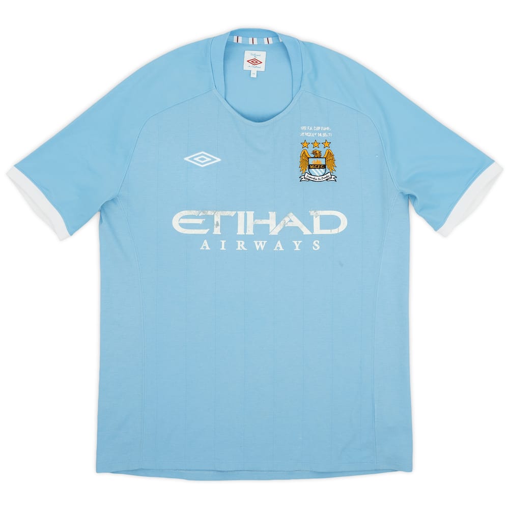 2010-11 Manchester City 'FA Cup Final' Home Shirt - 5/10 - (L)