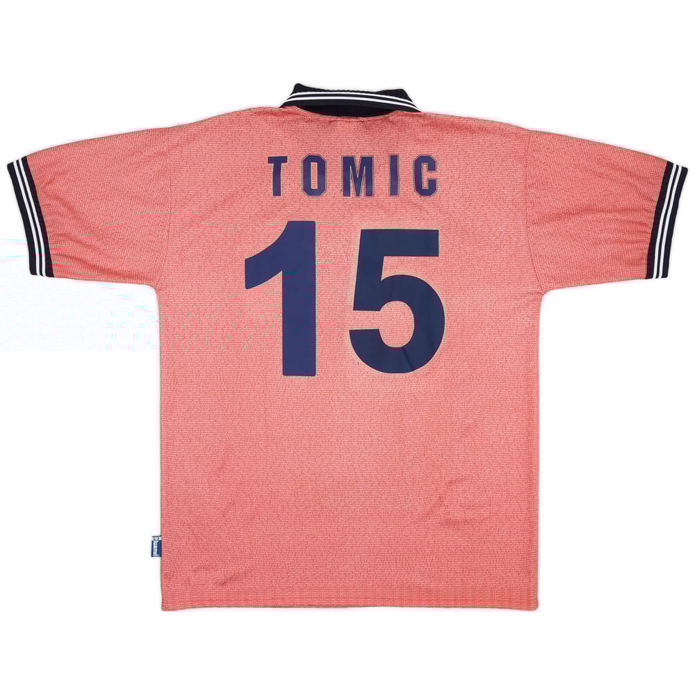 2000-01 Alaves Match Worn UEFA Cup Away Shirt Tomic #15