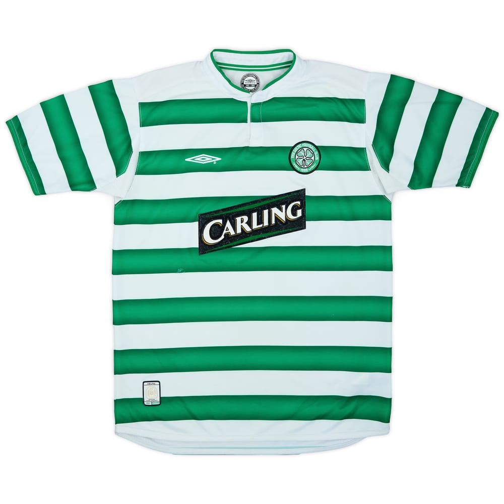 2003-04 Celtic Home Shirt - 8/10 - (XL.Boys)