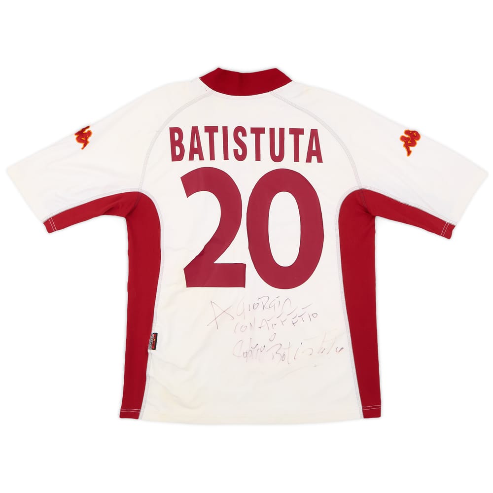 2001-02 Roma Away Shirt Batistuta #20 - 5/10 - (XL)