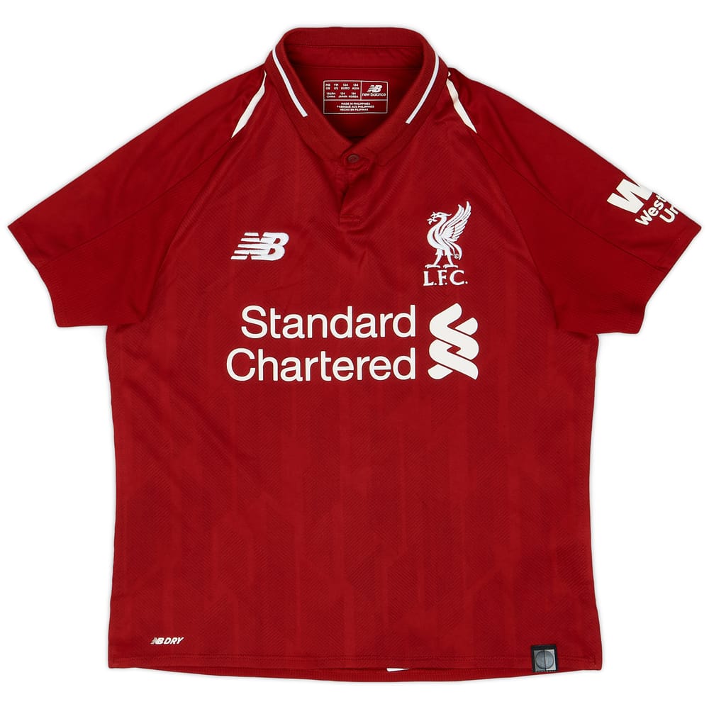 2018-19 Liverpool Home Shirt - 9/10 - (M.Boys)