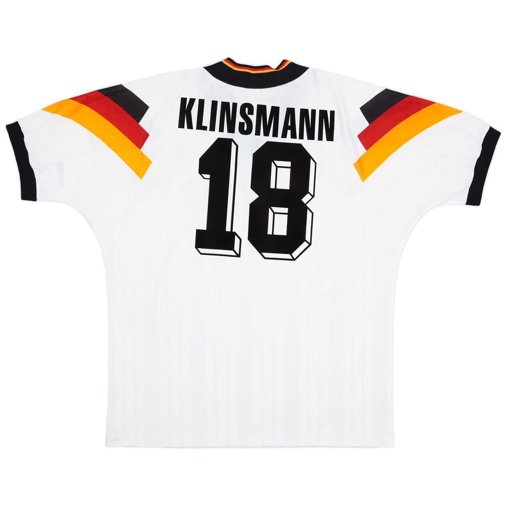 1992-94 Germany Home Shirt Klinsmann #18 - 7/10 - (XL)