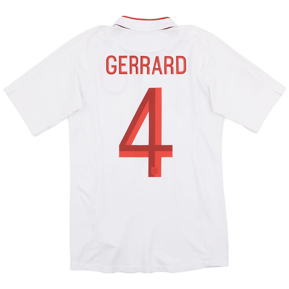2012-13 England Home Shirt Gerrard #4 - 8/10 - (XS)