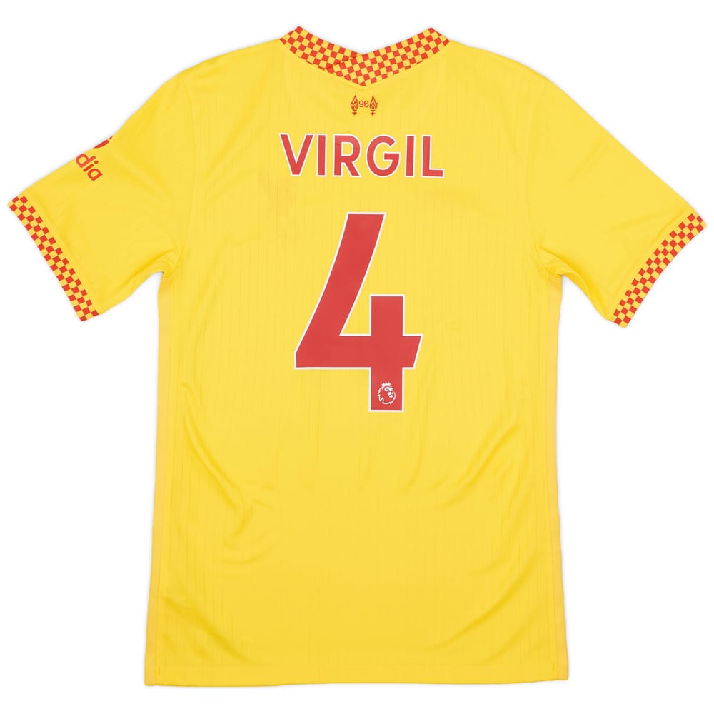 2021-22 Liverpool Third Shirt Virgil #4 - 8/10 - (S)