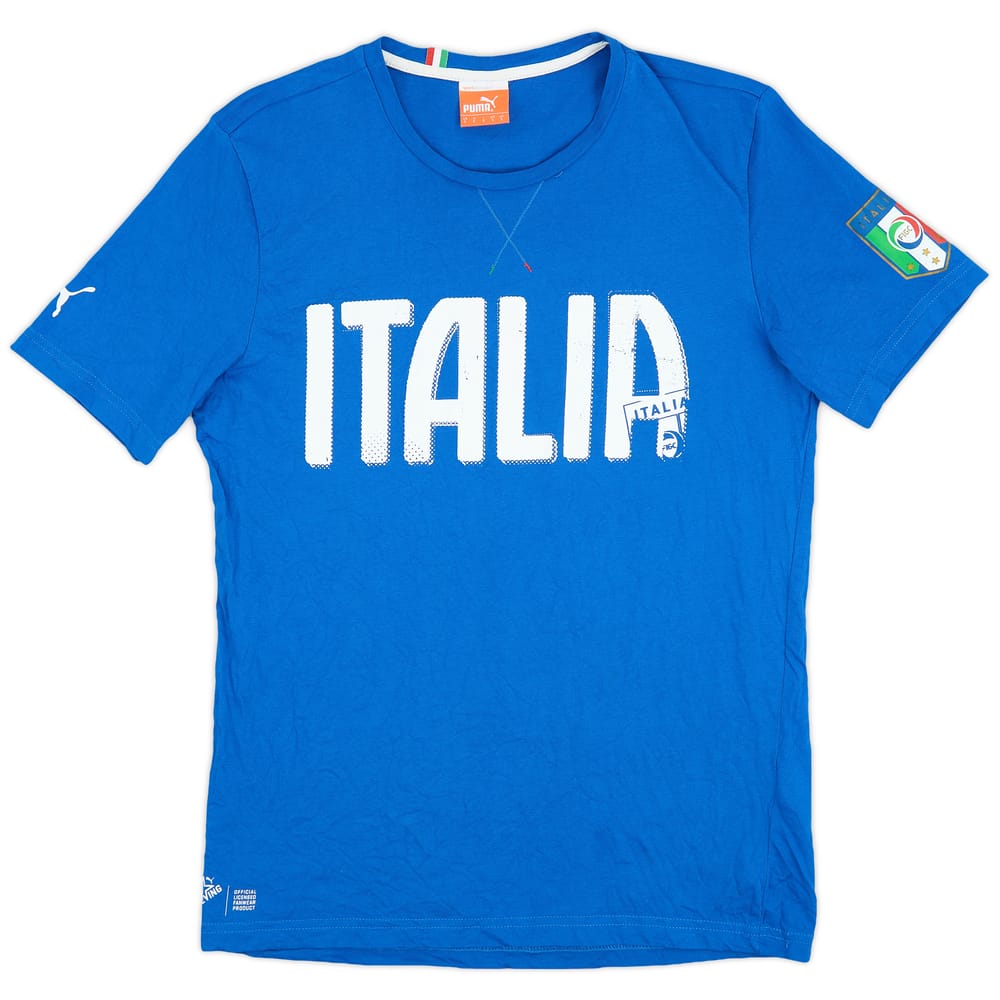 2014-15 Italy Puma Cotton Tee - 8/10 - (S)