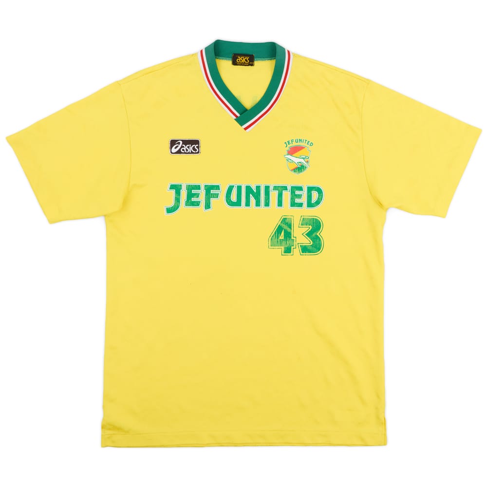 1993 JEF United Asics Player Issue Training Shirt #43 - 7/10 - (L)