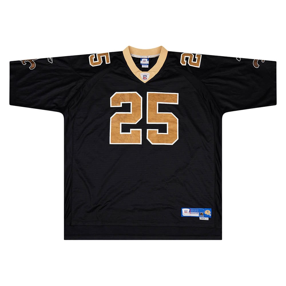 2006 New Orleans Saints Bush #25 Reebok Premier Jersey (Home) M