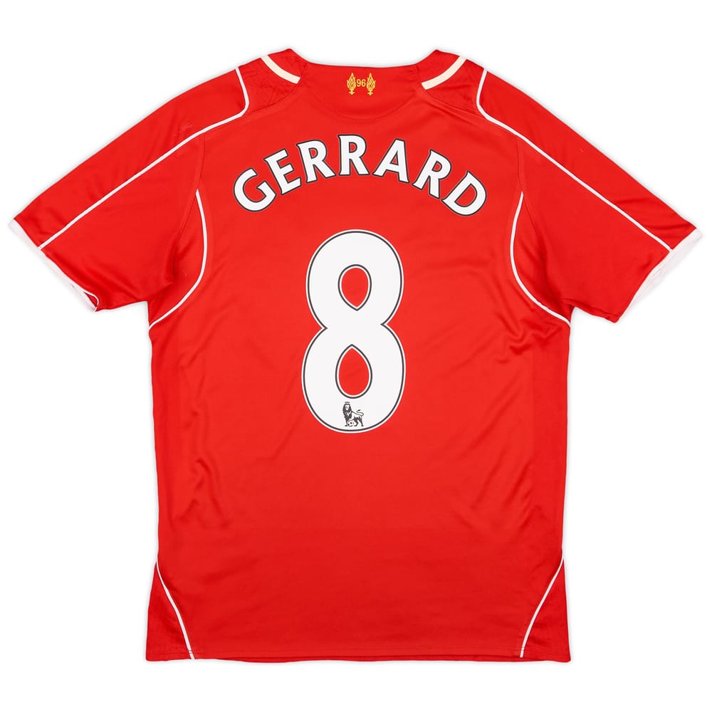 2014-15 Liverpool Home Shirt Gerrard #8 - 5/10 - (S)