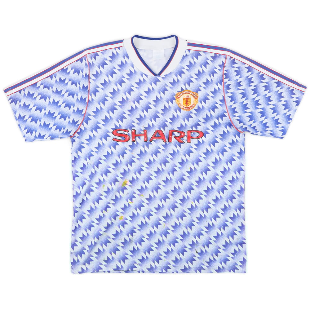 1990-92 Manchester United Away Shirt - 3/10 - (M)