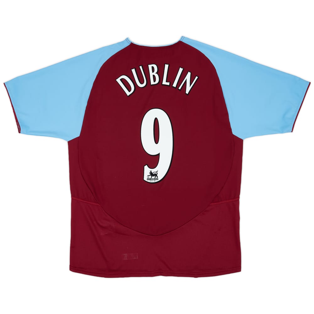 2003-04 Aston Villa Home Shirt Dublin #9 - 8/10 - (M)