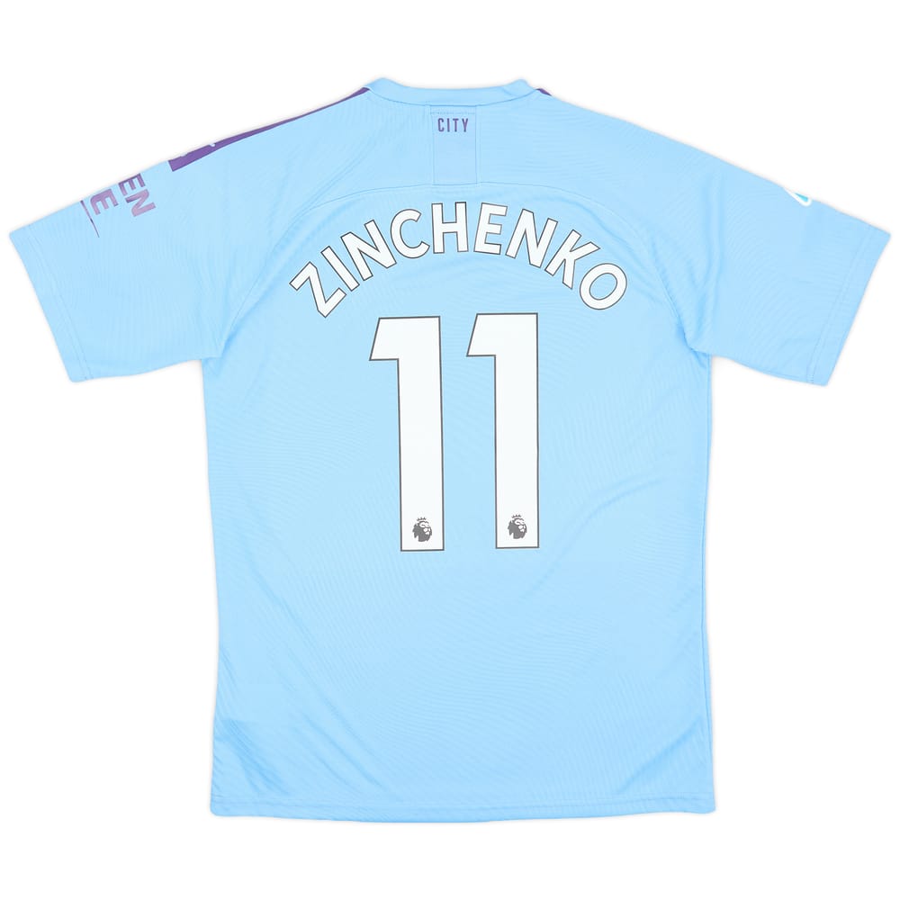 2019-20 Manchester City Authentic Home Shirt Zinchenko #11 - 8/10 - (M)