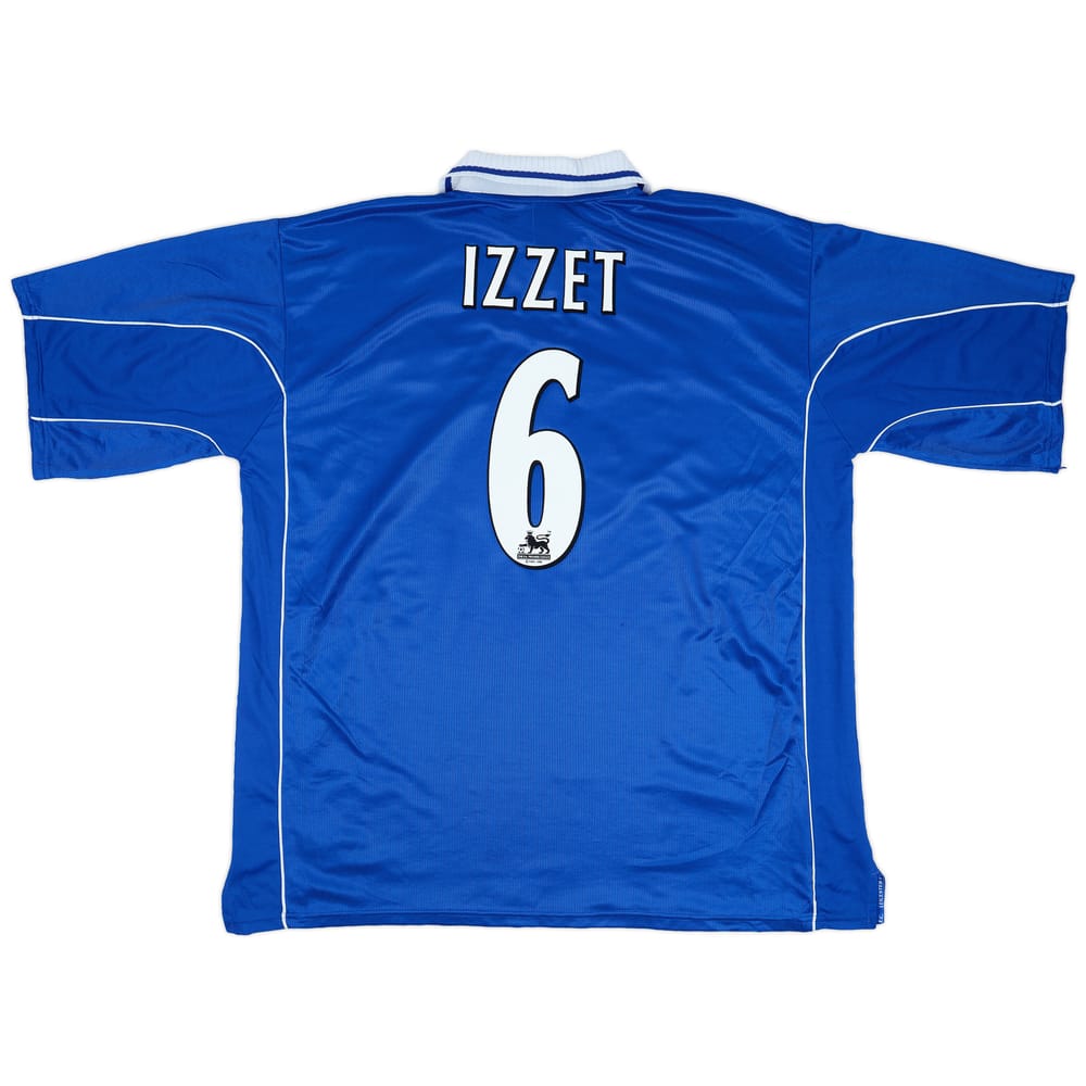 2000-01 Leicester Home Shirt Izzet #6 - 9/10 - (5XL)