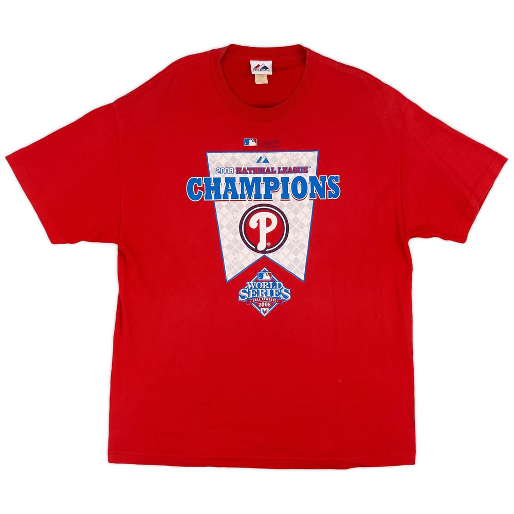 2008 Philadelphia Phillies National League Champions Majestic Tee - 6/10 - (XL)