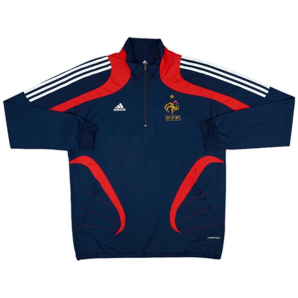 2007-08 France adidas Player Issue 1/4 Zip Windbreaker - 8/10 - (L)