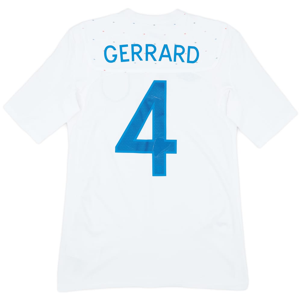 2010-11 England Home Shirt Gerrard #4 - 7/10 - (S)