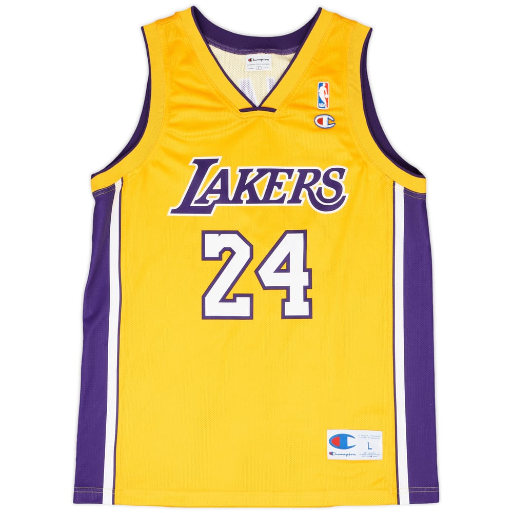 2006-10 LA Lakers Bryant #24 Champion Home Jersey - 9/10 - (L)