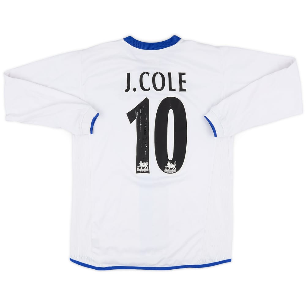 2003-05 Chelsea Away L/S Shirt J. Cole #10 - 6/10 - (XL.Boys)