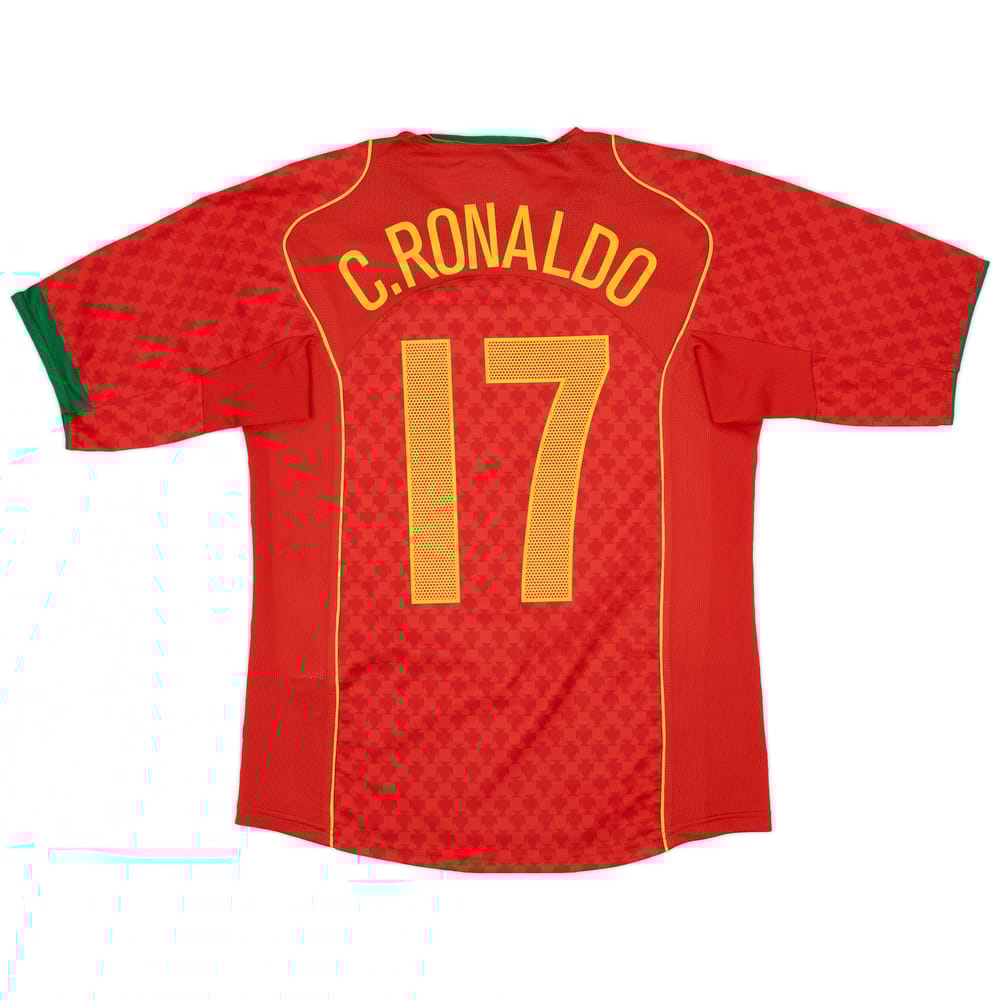 2004-06 Portugal Home Shirt C.Ronaldo #17 - 8/10 - (S)