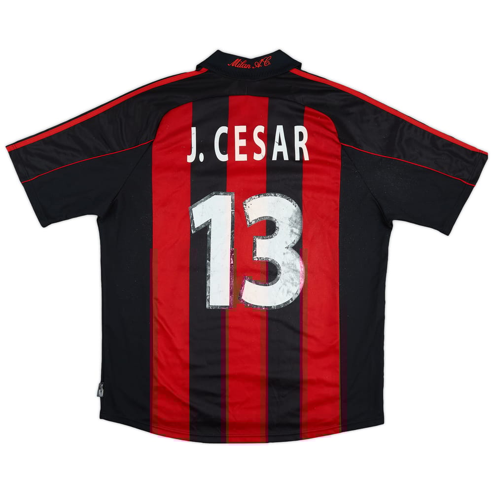 2000-02 AC Milan Home Shirt J.Cesar #13 - 5/10 - (XL)