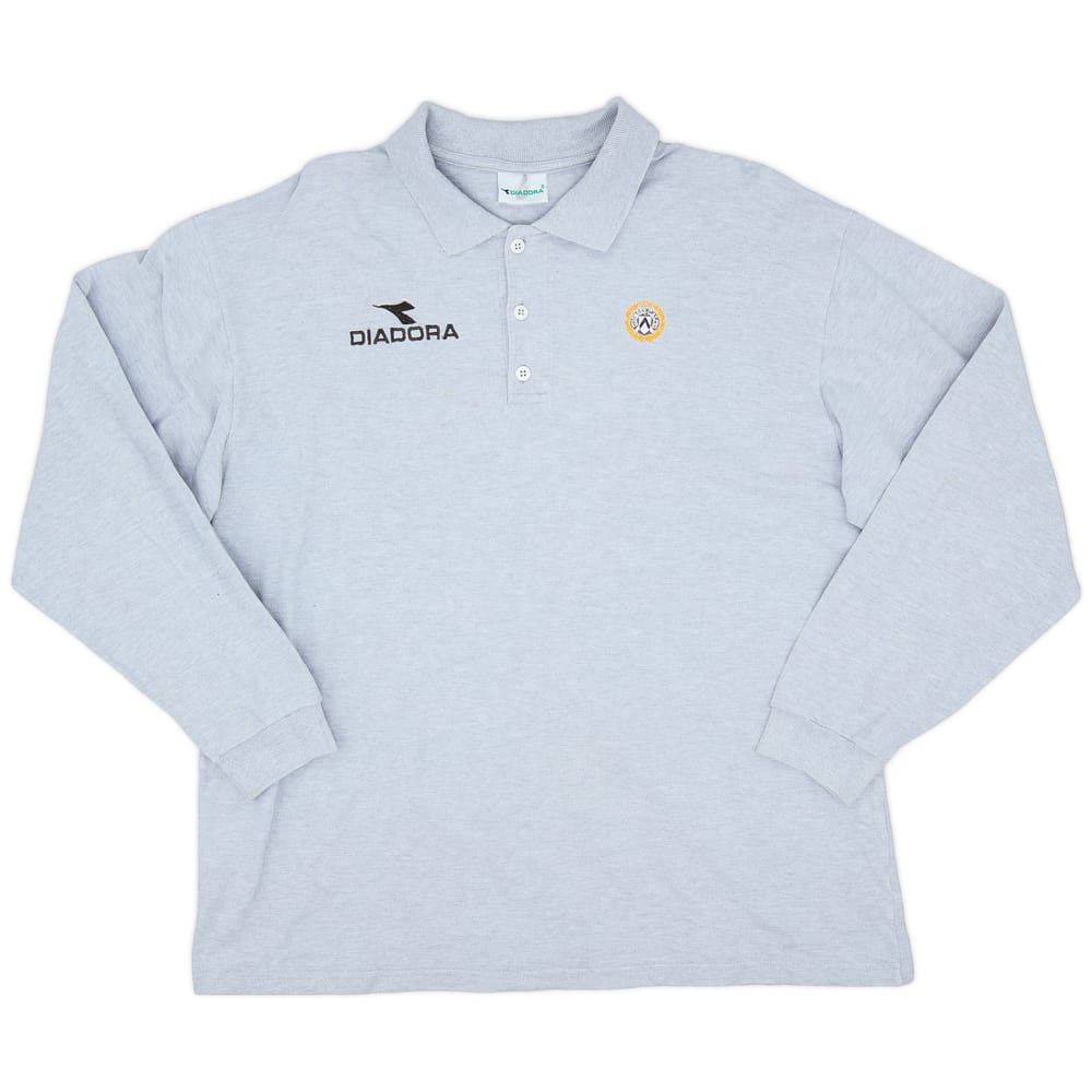 1998-99 Udinese Diadora Polo L/S Shirt - 9/10 - (XL)