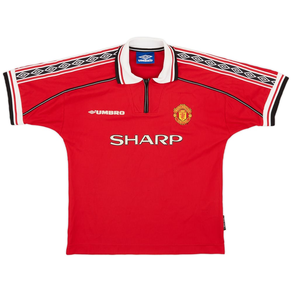 1998-00 Manchester United Home Shirt - 8/10 - (L.Boys)