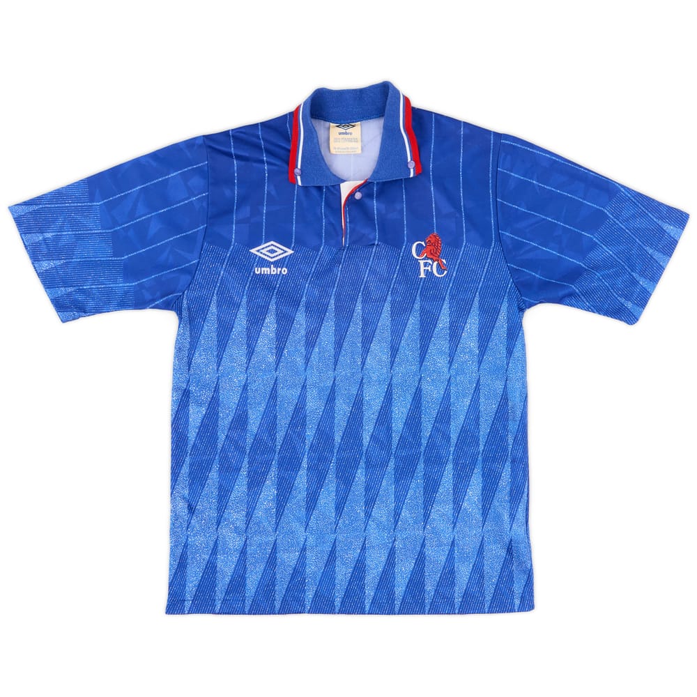 1989-91 Chelsea Home Shirt - 8/10 - (L.Boys)