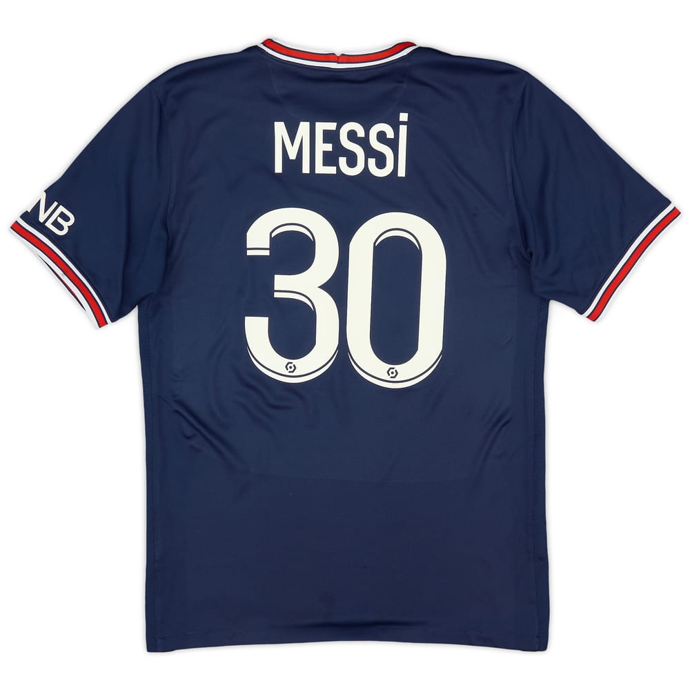 2021-22 Paris Saint-Germain Home Shirt Messi #30 - 6/10 - (S)